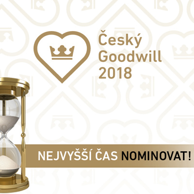 Posledních 14 dní tj. 336 hodin zbývá do uzavření příjmu nominací ocenění Český Goodwill 2018!